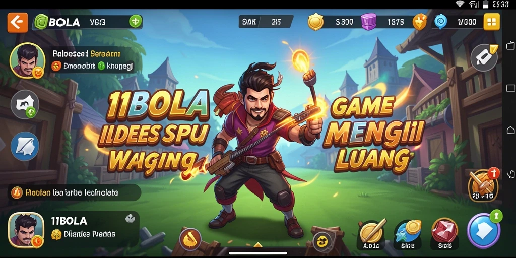 Tampilan gameplay Idle 11BOLA yang menarik dan interaktif.