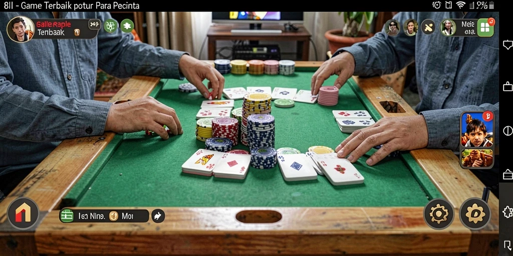 Tampilan gameplay seru dan menantang dari Gaple 8II.