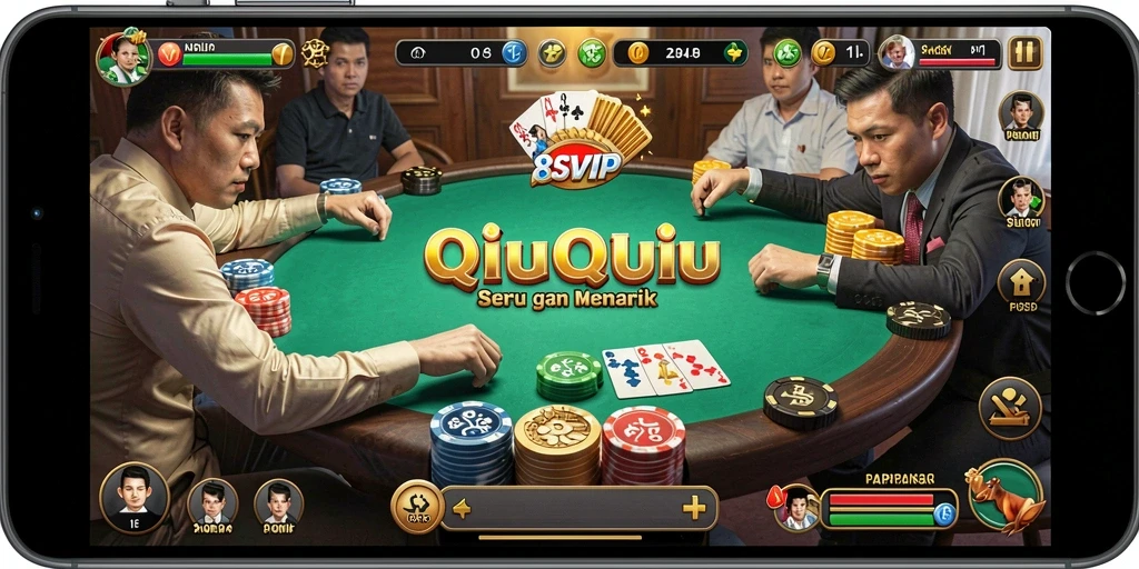 Tampilan gameplay seru dalam 8SVIP QiuQiu.