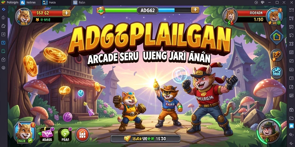 Tampilan gameplay seru ADG62 dengan grafis memukau.