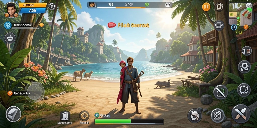Screenshot gameplay menunjukkan kesenangan bermain API66.