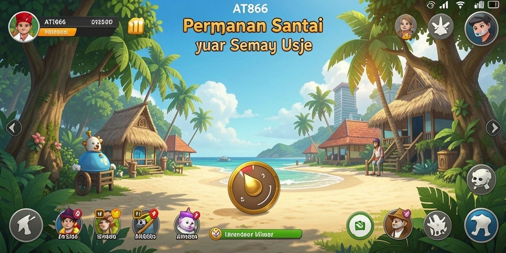 Gameplay seru AT866 dengan grafis yang cerah dan tantangan menarik.