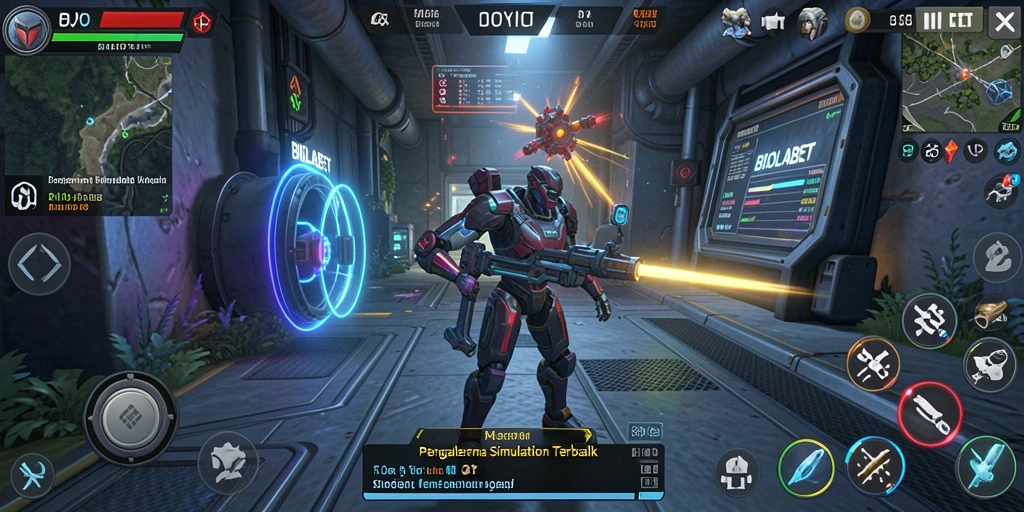 Tangkapan layar BIOLABET menampilkan pengalaman gameplay yang mendetail dalam kategori Simulation.