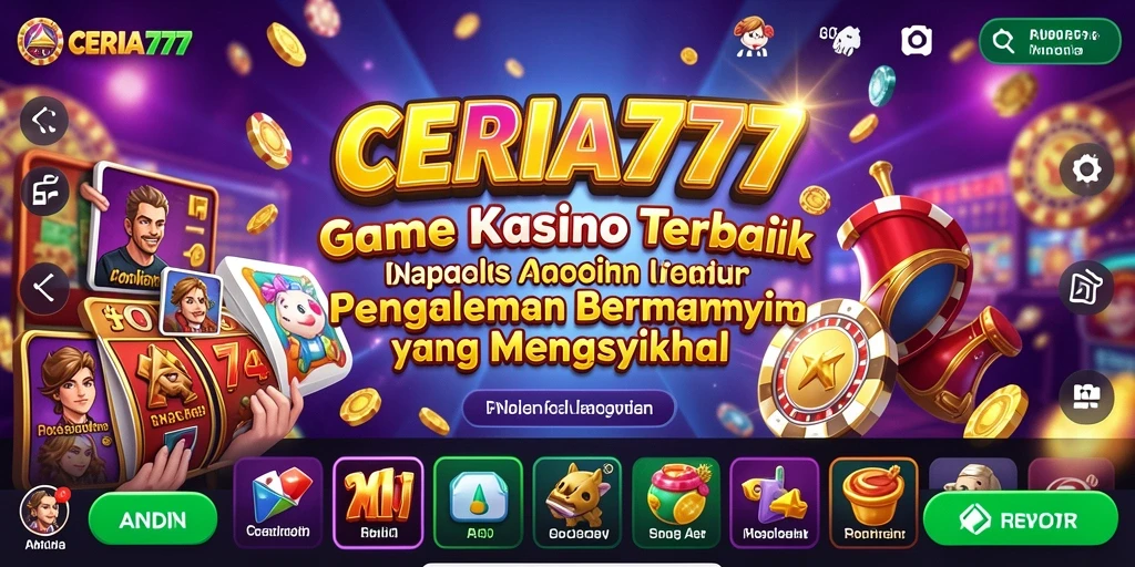 Tampilan antarmuka permainan CERIA777 yang menarik dan mengasyikkan.