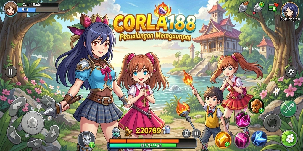 Tampilan aksi seru dalam gameplay Anime CORLA188.
