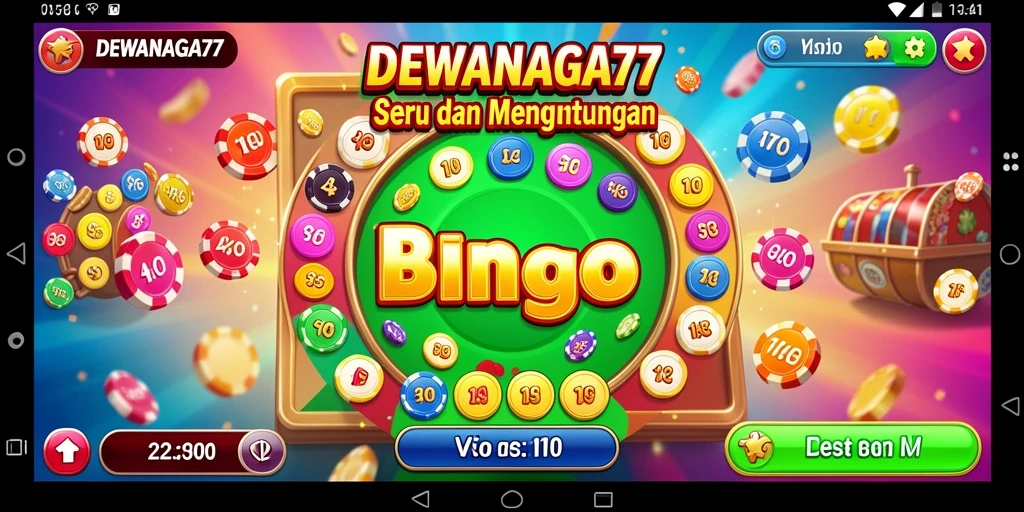 Tampilan gameplay seru di DEWANAGA77 saat bermain Bingo.