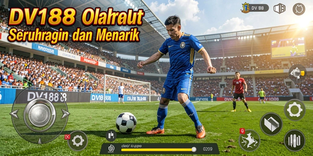 Screenshot gameplay DV188 menampilkan aksi seru dalam permainan olahraga.