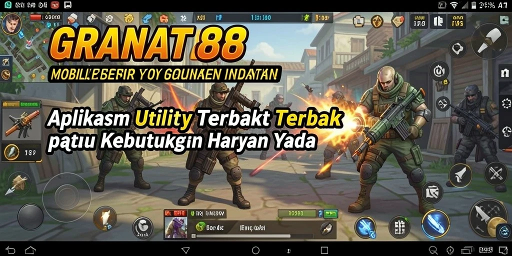 Tampilan antarmuka aplikasi GRANAT88 yang user-friendly dan modern.