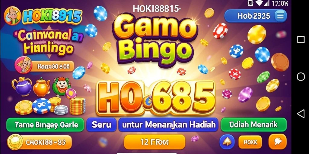 Gameplay seru dari HOKI8815 yang penuh angka Bingo.