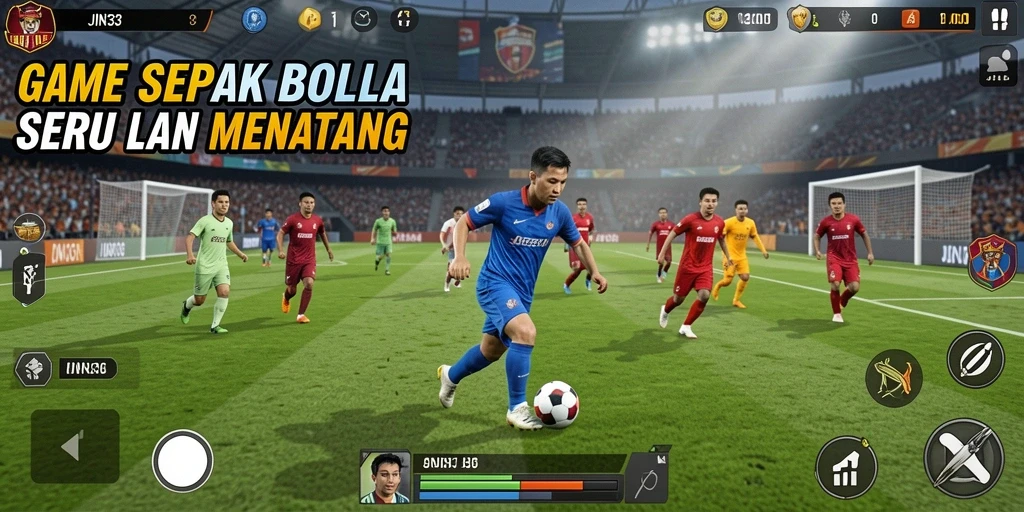Tampilan gameplay menegangkan dalam JIN33 yang penuh aksi.