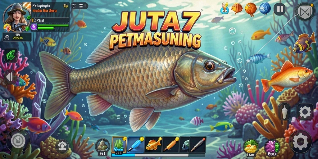 Tangkapan ikan terbesar dalam JUTA7 yang penuh warna dan detail.