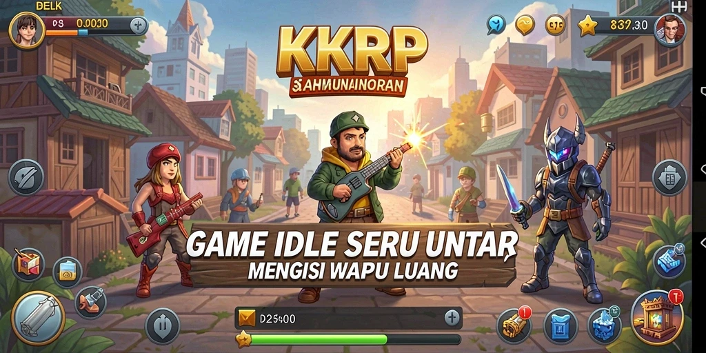 Screenshot utama KKRP menampilkan gameplay Idle yang mengasyikkan.