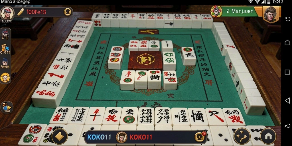 Gameplay seru KOKO11 dengan desain papan Mahjong yang menarik.