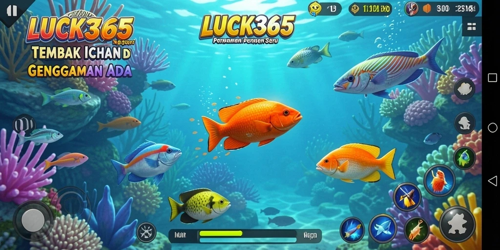 Tampilan gameplay seru Tembak Ikan di LUCK365.