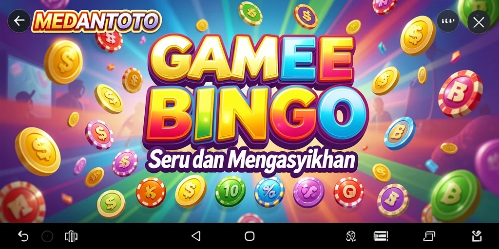 Screenshot MEDANTOTO menampilkan gameplay seru Bingo yang penuh warna.