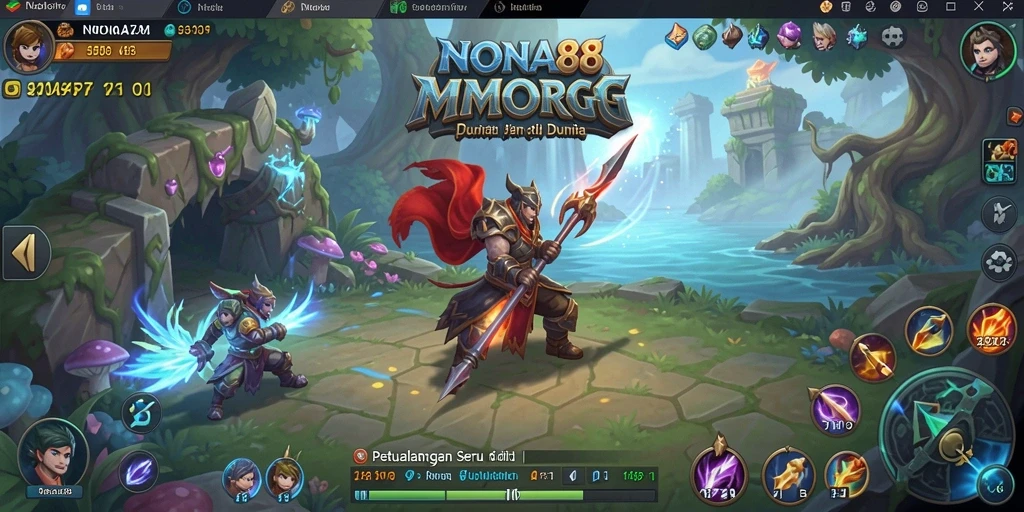 Gameplay seru di NONA88, aksi MMORPG yang memikat.