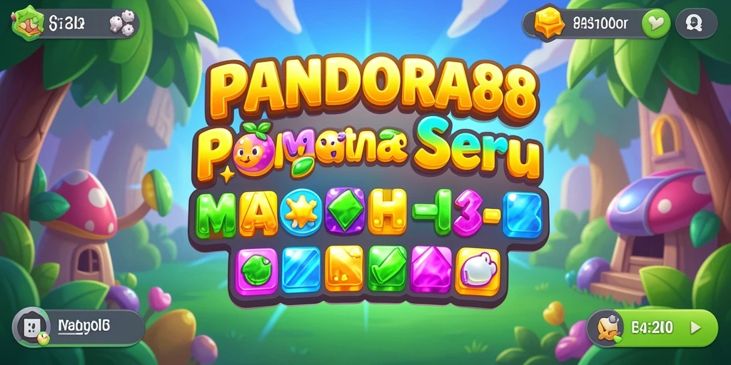 Tampilan gameplay PANDORA88 yang seru dengan permata berwarna.