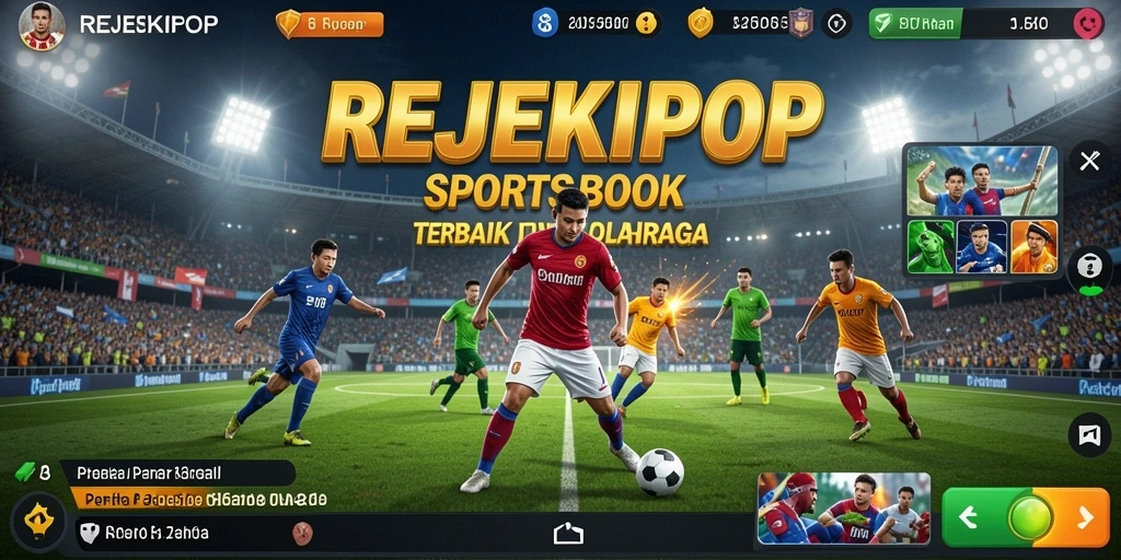 Tampilan gameplay REJEKIPOP dengan berbagai pilihan taruhan olahraga.