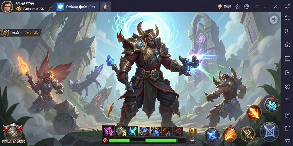 Gameplay menarik SPINBET99 dengan pertarungan epik dan eksplorasi.