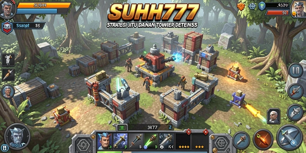 Gameplay menarik SUHU777 dalam pertahanan menara yang strategis.