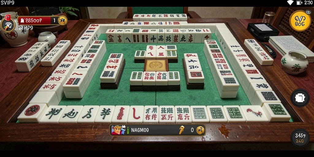 Screenshot dari gameplay SVIP9 menunjukkan keseruan permainan Mahjong.