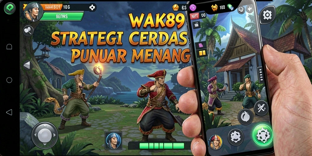 Tampilan gameplay yang menegangkan dalam WAK89 saat menyusun strategi.
